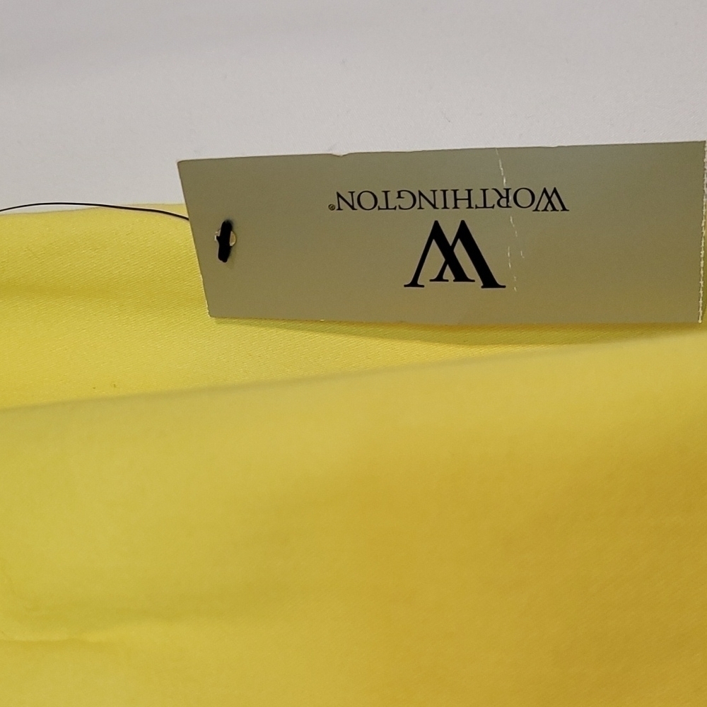 𝅺worthington Electric Yellow Belted Skirt - Picture 4 of 9
